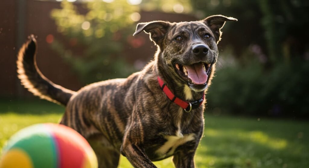 Cães também sentem emoções? Descubra como fazer seu cão mais feliz! 2 Cão abanando o rabo enquanto brinca