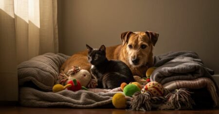 Como Evitar o Estresse em Cães e Gatos Durante Tempestades e Fogos de Artifício