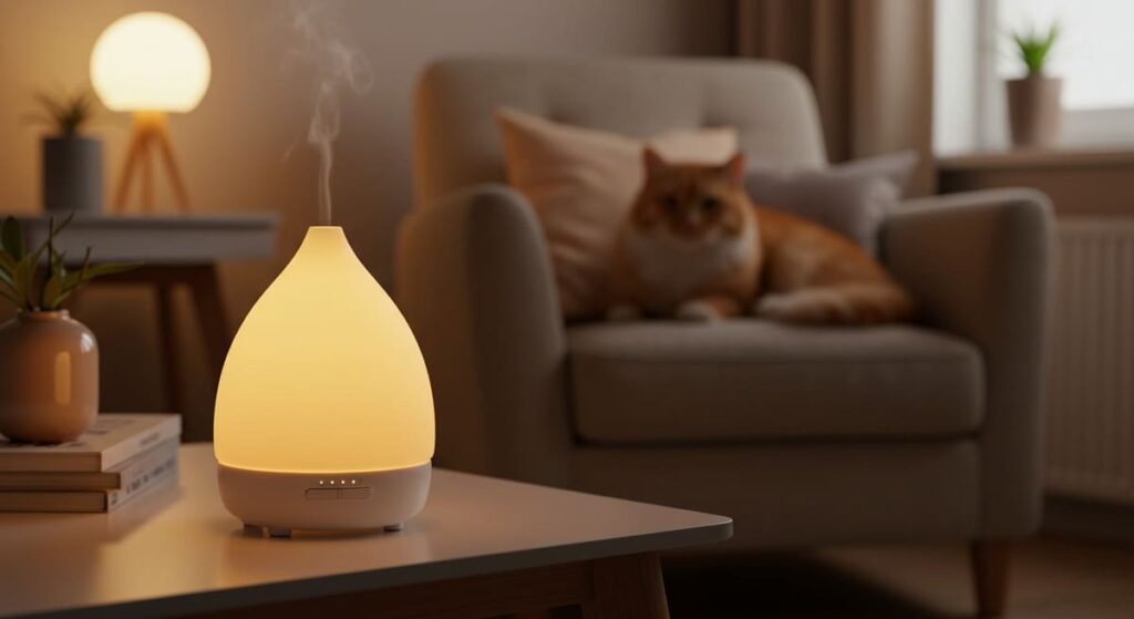 Como Evitar o Estresse em Cães e Gatos Durante Tempestades e Fogos de Artifício 6 Difusor de feromônios para acalmar gatos e cães