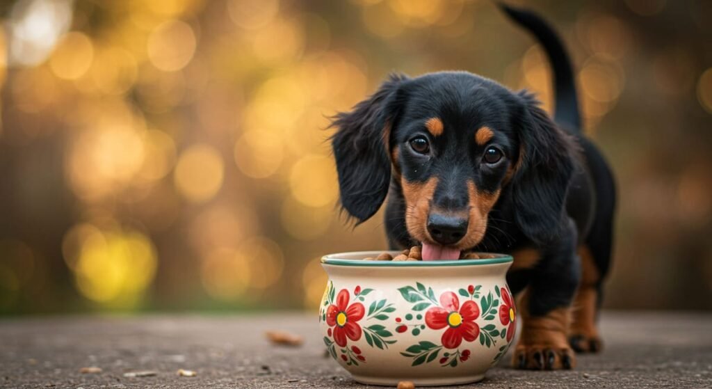 Cuidados com Filhotes de Cachorro: Guia Completo - Alimentação, Saúde e Dicas Práticas 2 Filhote de cachorro comendo ração específica para filhotes