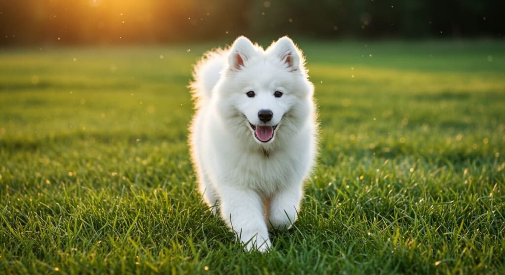 Cuidados com Filhotes de Cachorro: Guia Completo - Alimentação, Saúde e Dicas Práticas 8 Filhote de cachorro feliz e saudável, representando cuidados bem-sucedidos